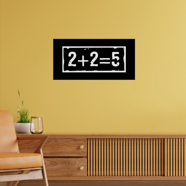 Póster 2 más 2 es igual a 5 (Salón 2)