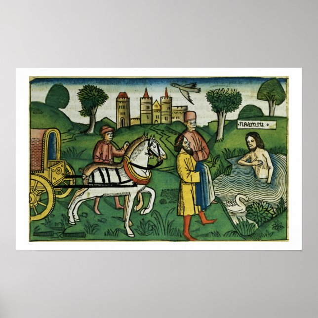 Póster 2 Reyes 5 14 Limpieza de Naamán del Nu (Frente)