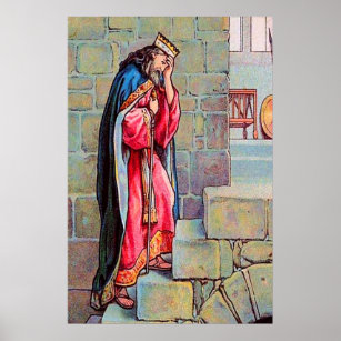 Póster 2 Samuel 18 David Grieves por el poster de Absalom