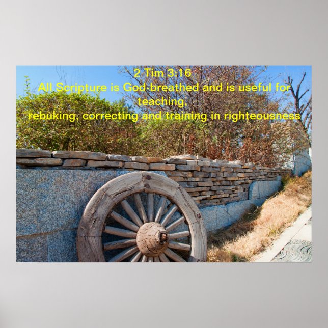 Póster 2 Tim 3:16: All Scripture is God-breathed (Frente)