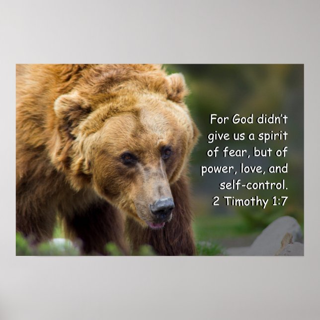 Póster 2 Timothy 1:7 (Frente)