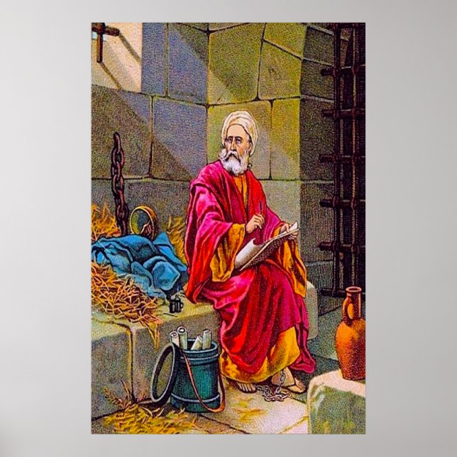 Póster 2 Timothy 4:6-8 He terminado el curso poster (Frente)