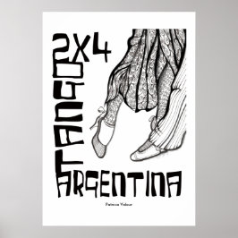 Póster 2 x 4 Tango Argentina
