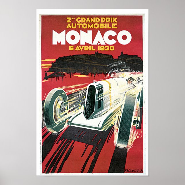 Póster 2nd Grand Prix de Monaco (Frente)