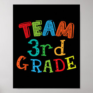 Póster 3º Grado del Equipo - Niños de tercer grado y ampl