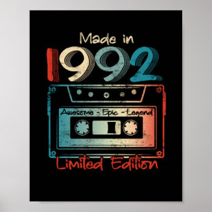 Póster 30 años de regalo hecho en Cassette en 1992