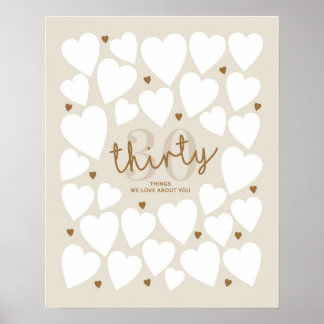 Póster 30 cosas que amamos de ti