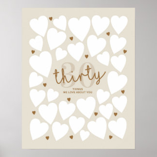 Póster 30 cosas que amamos de ti