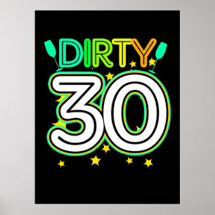 Póster 30 cumpleaños   Feliz 30 cumpleaños