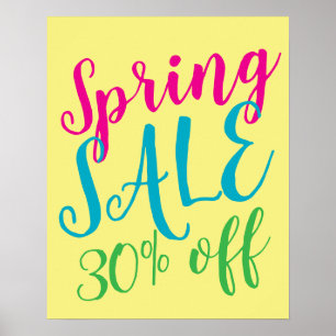Póster 30% de descuento Rótulo de venta, Rótulo de venta 