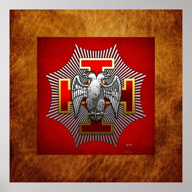 Póster 30° grado: Knight Kadosh (Frente)