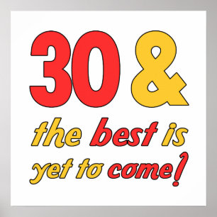 Póster 30 mejores regalos de cumpleaños