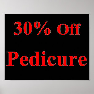 Póster 30% Off Pedicure Poster Matte