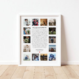 Póster 30 Razones Por Las Que Te Amo Regalo Por Esposa, N