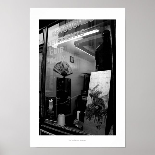 Póster 30 ter Rue Gassendi París Poster blanco negro1 (Frente)