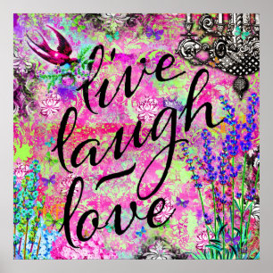 Póster 311 Live Laugh Love Wall Colgando