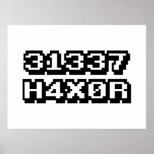 PÓSTER 31337 H4X0R