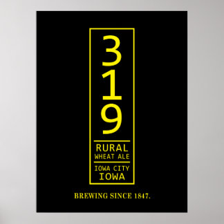Póster 319 Poster de cerveza de trigo rural