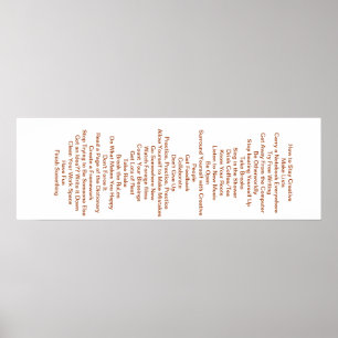 Póster 33 Formas De Seguir Siendo Creativo