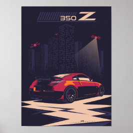 Póster 350Z car illustration art