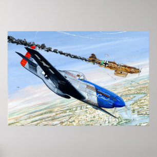 PÓSTER 352º FG P-51 MUSTANG