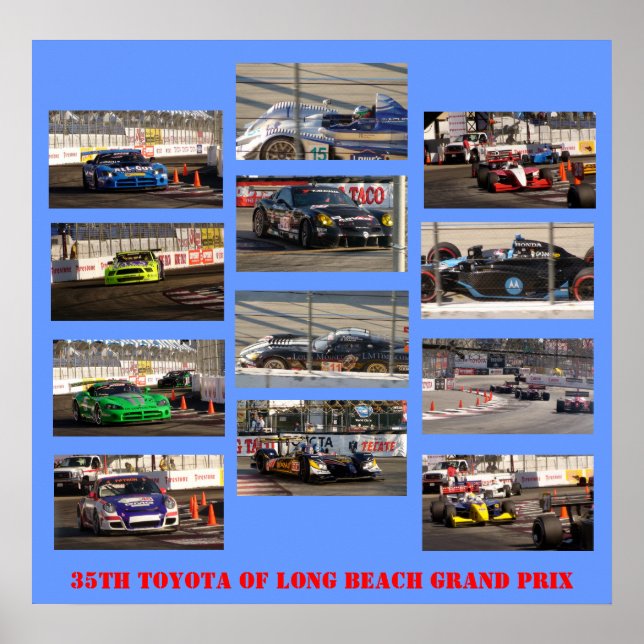 Póster 35.ª TOYOTA del Gran Premio de Long Beach (Frente)