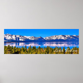 PÓSTER 36" X 12" BEAUTIFUL LAKE TAHOE POSTER (MATTE)