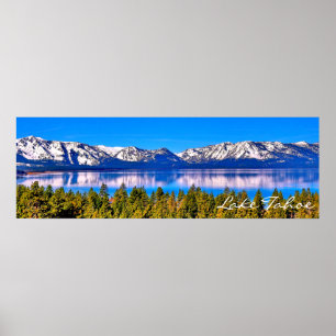 PÓSTER 36" X 12" BEAUTIFUL LAKE TAHOE POSTER (MATTE)