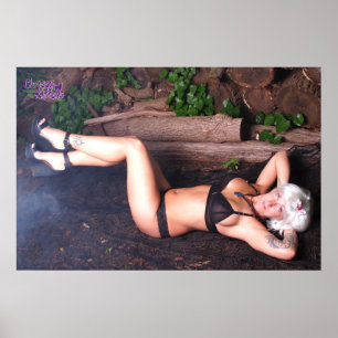 Póster 36" x 24" los gatitos de Chrissy se inclina y los