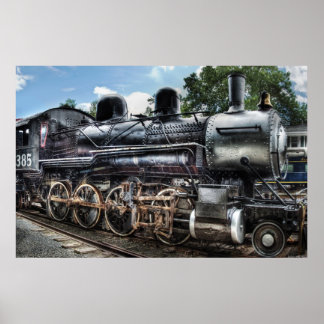 Póster 385 - Baldwin 2-8-0 Locomotora de Consolidación