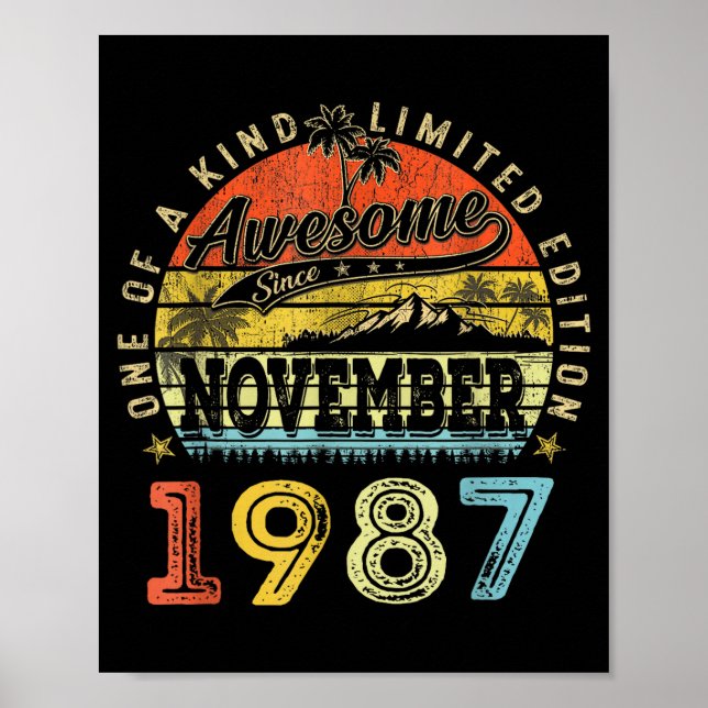 Póster 38 Limited Edition 1987 One Of A Kind November 38t (Frente)