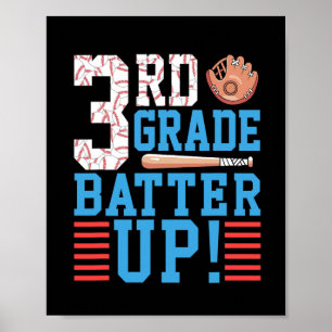 Póster 3.ᵉʳ Grado De Vuelta A La Escuela 3.º Grado Batter