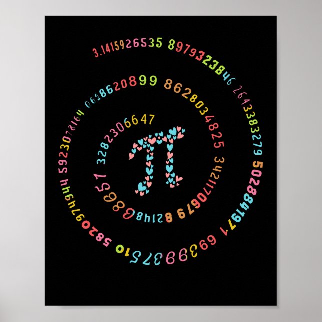 Póster 3.14 Pi Número Math Lover (Frente)