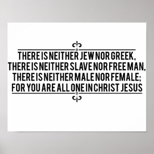 Póster 3:28 de Galatians