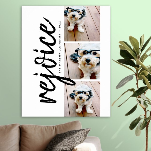 Póster 3 Collage de fotos Feliz Navidad (Photo Collage Poster)