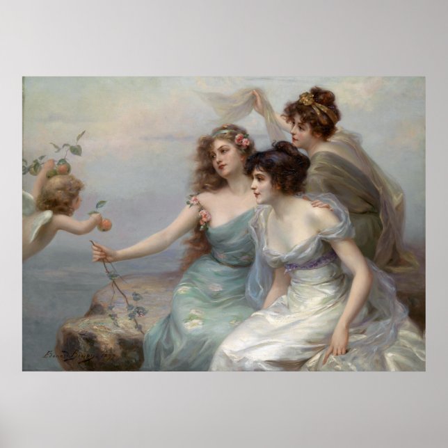 Póster 3 Damas y Ángel (Frente)