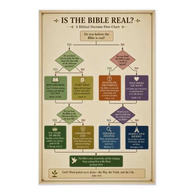Póster #3 Diagrama de flujo de la Biblia (Anverso)
