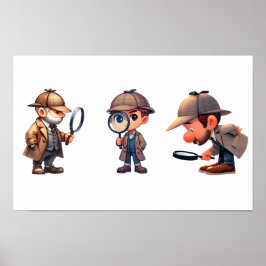 Póster 3 Investigadores privados que buscan pistas