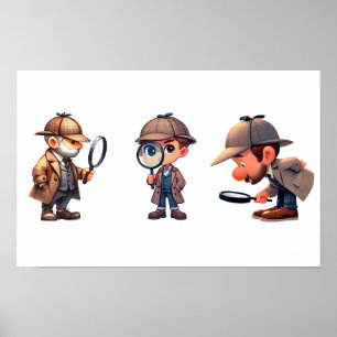 Póster 3 Investigadores privados que buscan pistas