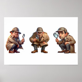 Póster 3 Investigadores privados que buscan pistas
