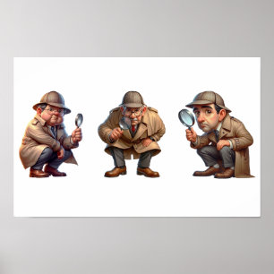 Póster 3 Investigadores privados que buscan pistas