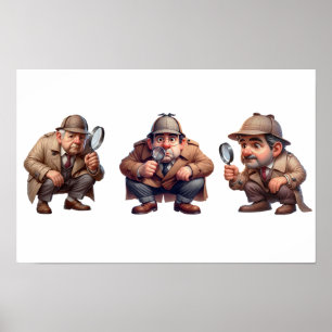 Póster 3 Investigadores privados que buscan pistas