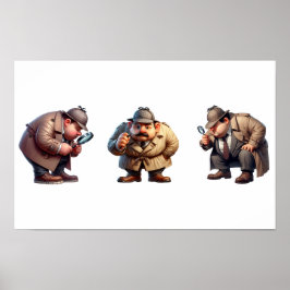 Póster 3 Investigadores privados que buscan pistas