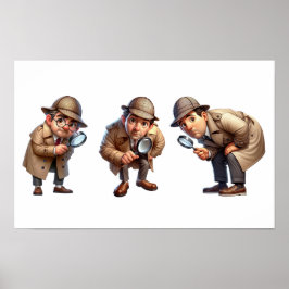 Póster 3 Investigadores privados que buscan pistas