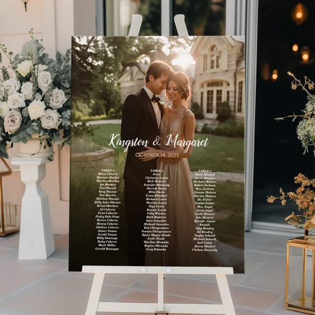 Póster 3 mesas elegante gráfico de bodas de fotografía (Subido por el creador)