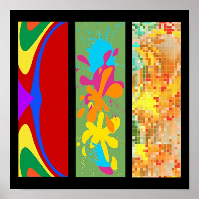 Póster 3 Panel Colour (Frente)