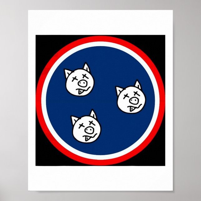 Póster 3 Pequeños Cerdos De Tn Funny Bbq (Frente)