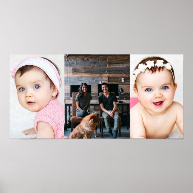 Póster 3 Personalizado de Collages de fotos Personalizado (Frente)