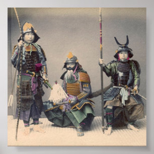 Póster 3 Samurai en armas con Poster de armas