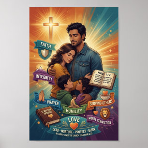 Póster #3 Un hombre cristiano vive así